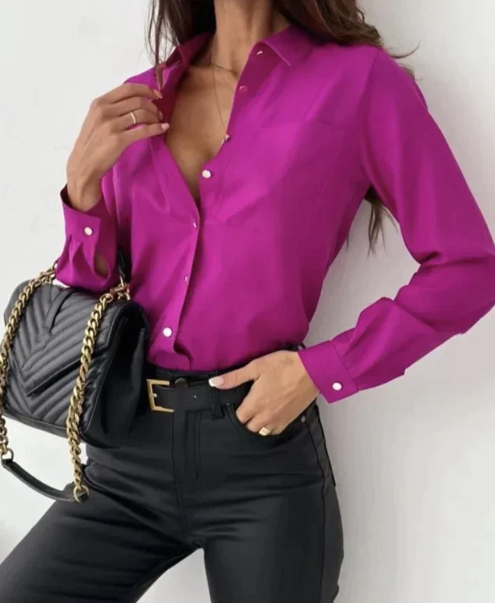 Lunéa – Elegant chiffon blouse with long sleeves | Light, refined & versatile - Image 4