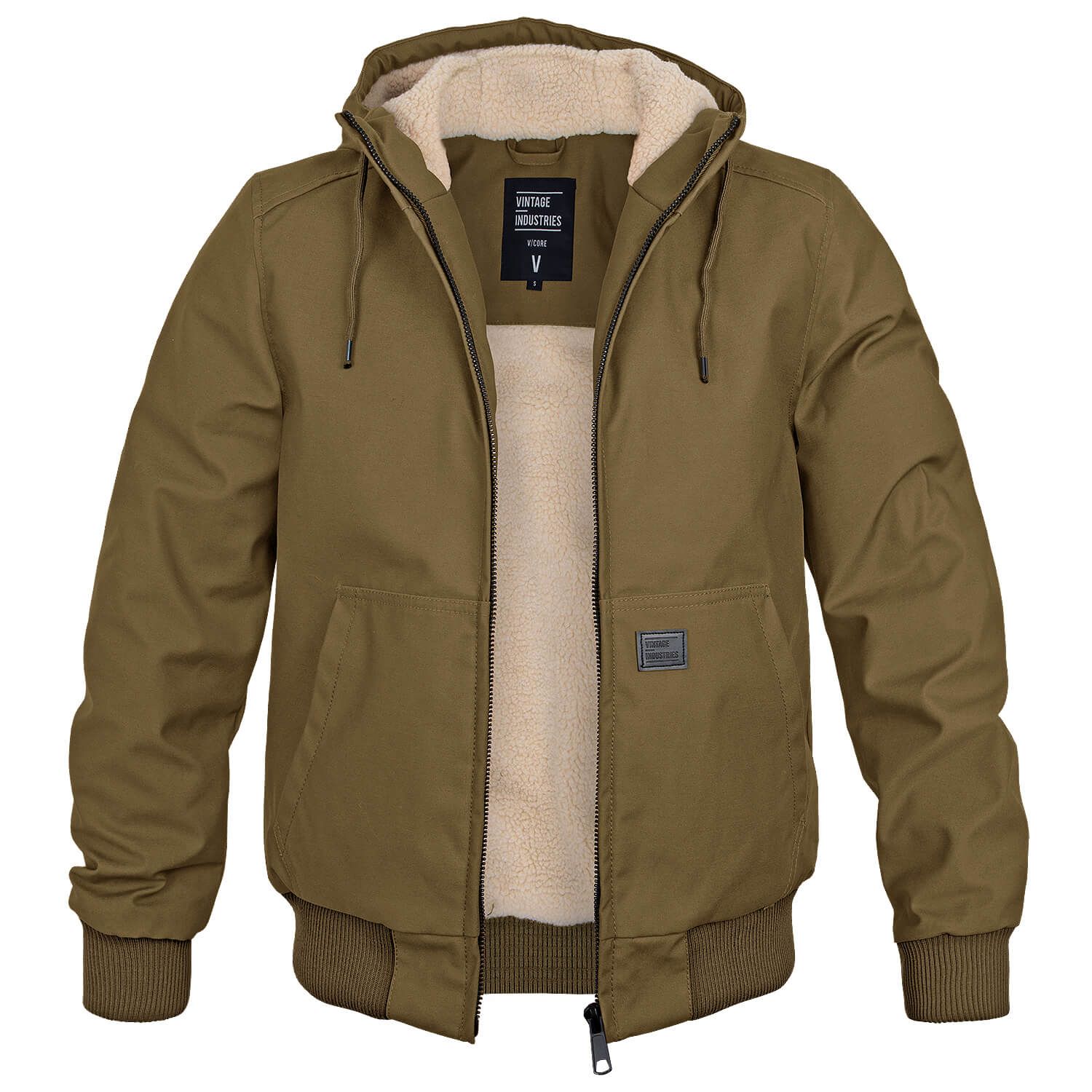 Oliver Hooded Bomber Jacket | Drawstring Hood Ribbed Cuffs Bomber Jacket - Image 2