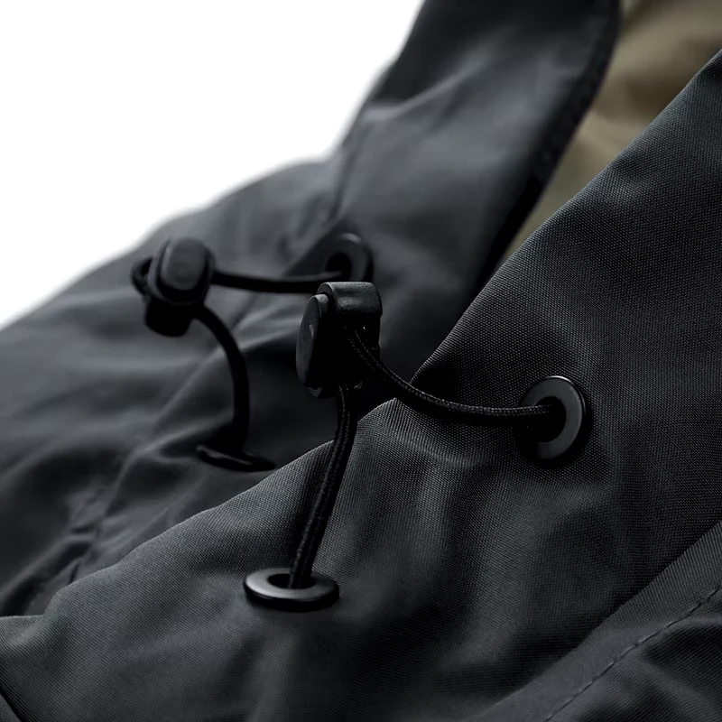 Oliver Hooded Puffer Coat | Quilted Striped Sleeves Zip Pockets Coat - Image 13