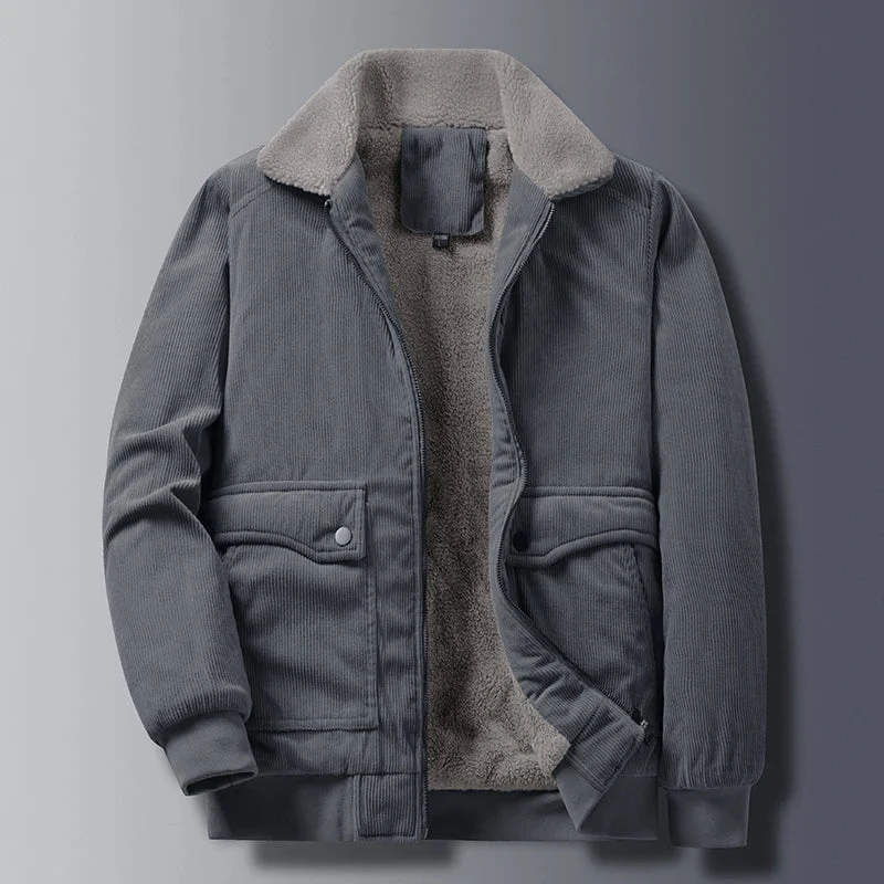 Oliver Relaxed Fit Bomber Jacket | Collar Zipper Front Bomber Jacket - Image 3