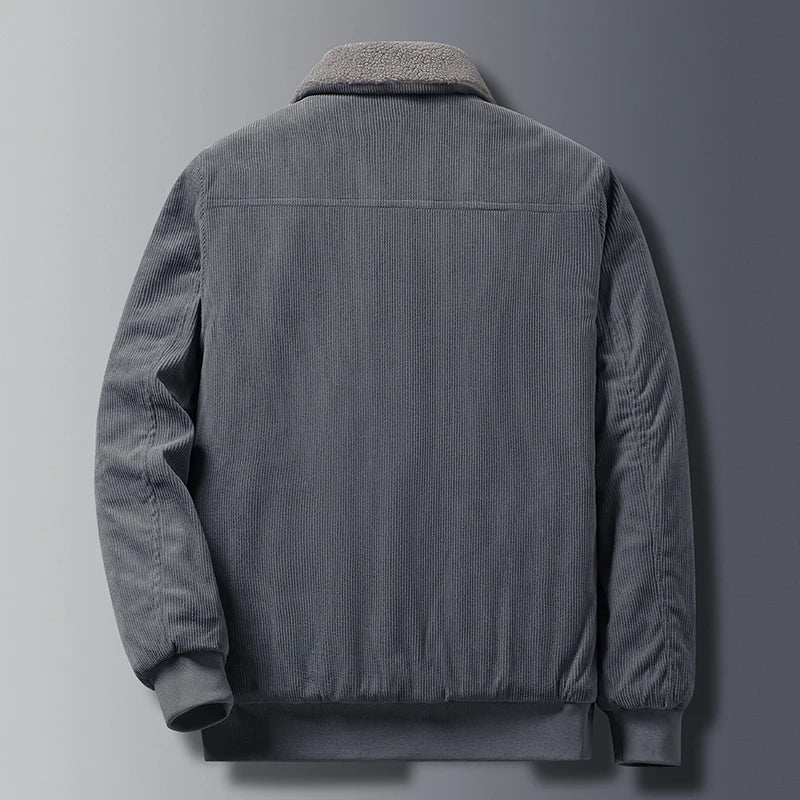 Oliver Relaxed Fit Bomber Jacket | Collar Zipper Front Bomber Jacket - Image 4