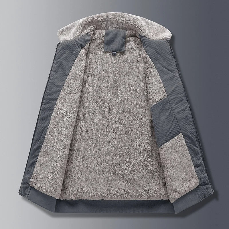 Oliver Relaxed Fit Bomber Jacket | Collar Zipper Front Bomber Jacket - Image 5