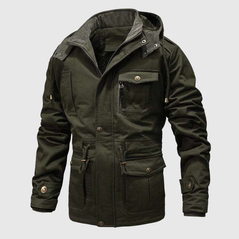 Oliver Relaxed Fit Tactical Outdoor Jacket | Multi-Pocket Drawstring Jacket - Image 2