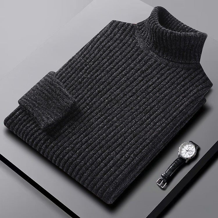 Oliver Slim Fit Turtleneck Sweater | Ribbed Long Sleeve Sweater - Image 2