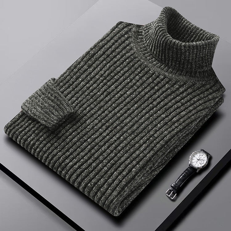 Oliver Slim Fit Turtleneck Sweater | Ribbed Long Sleeve Sweater - Image 3