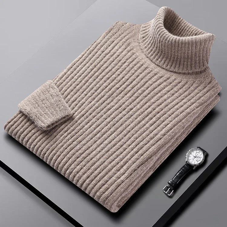 Oliver Slim Fit Turtleneck Sweater | Ribbed Long Sleeve Sweater - Image 5