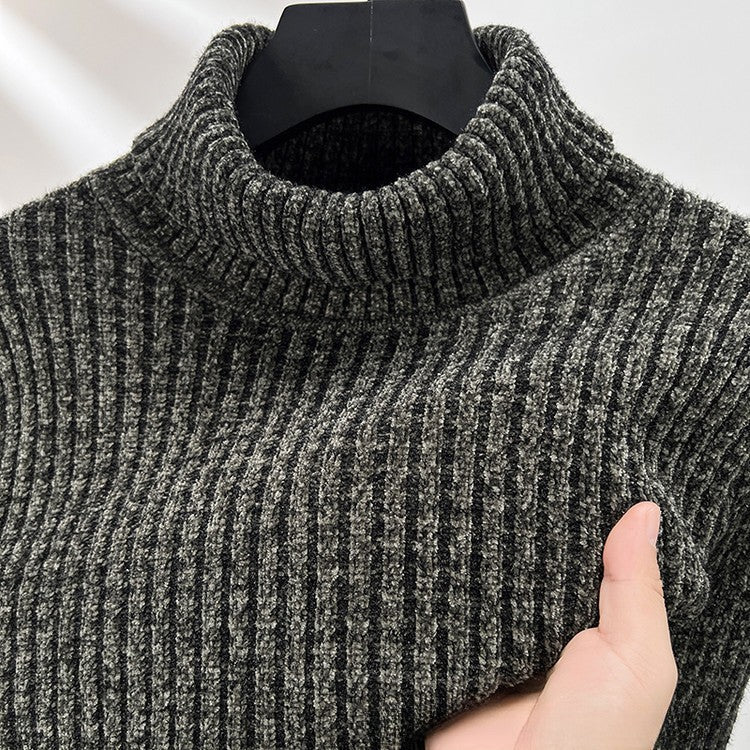 Oliver Slim Fit Turtleneck Sweater | Ribbed Long Sleeve Sweater - Image 6
