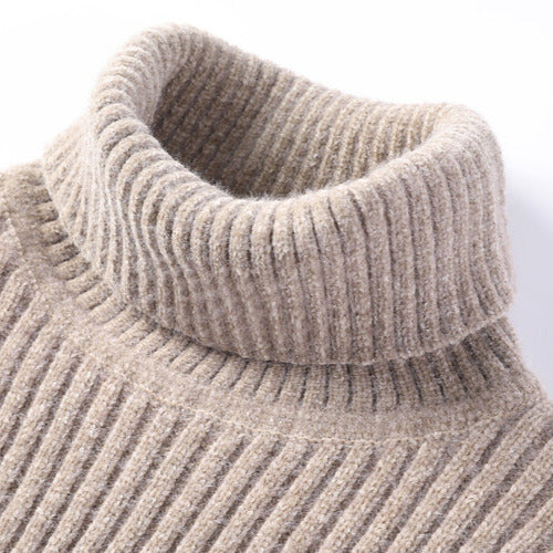 Oliver Slim Fit Turtleneck Sweater | Ribbed Long Sleeve Sweater - Image 7