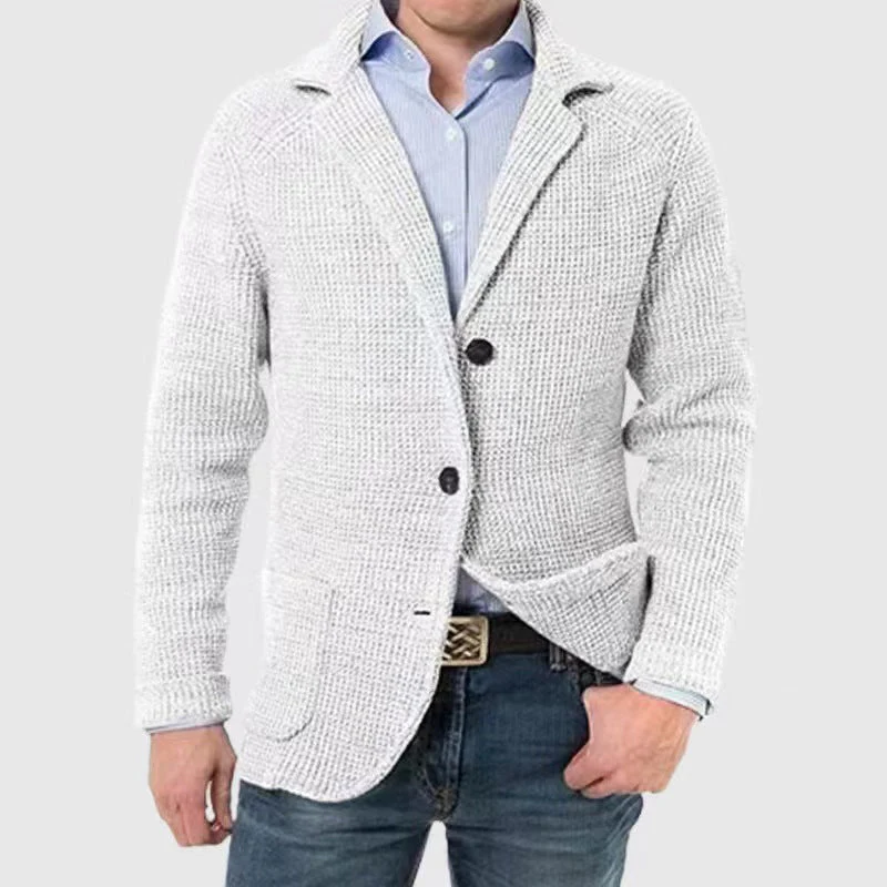 Oliver Regular Fit Cardigan | Collared Button Front Cardigan - Image 2