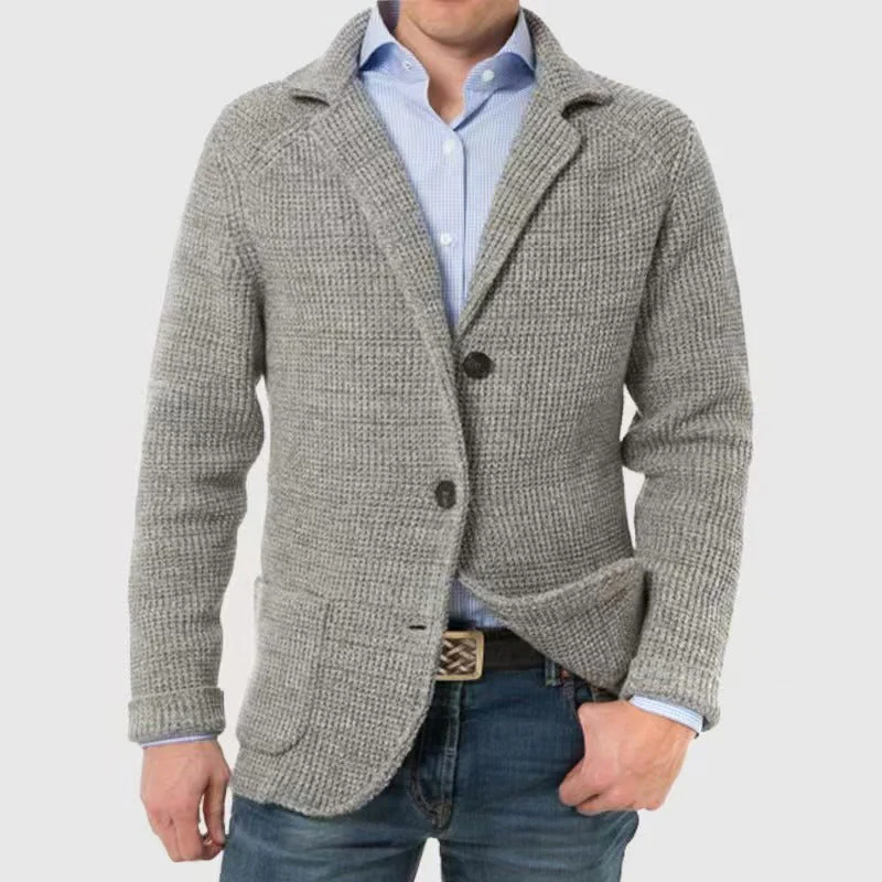 Oliver Regular Fit Cardigan | Collared Button Front Cardigan - Image 3