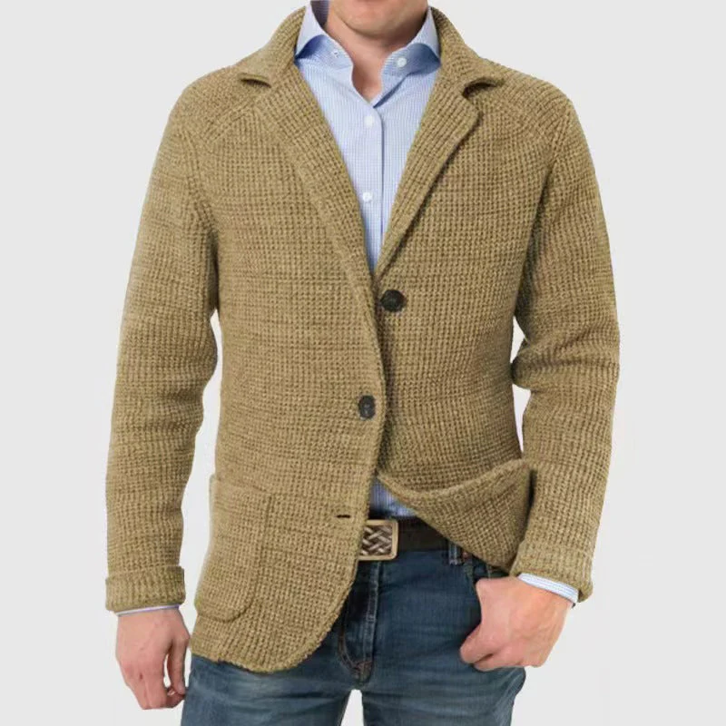 Oliver Regular Fit Cardigan | Collared Button Front Cardigan - Image 4