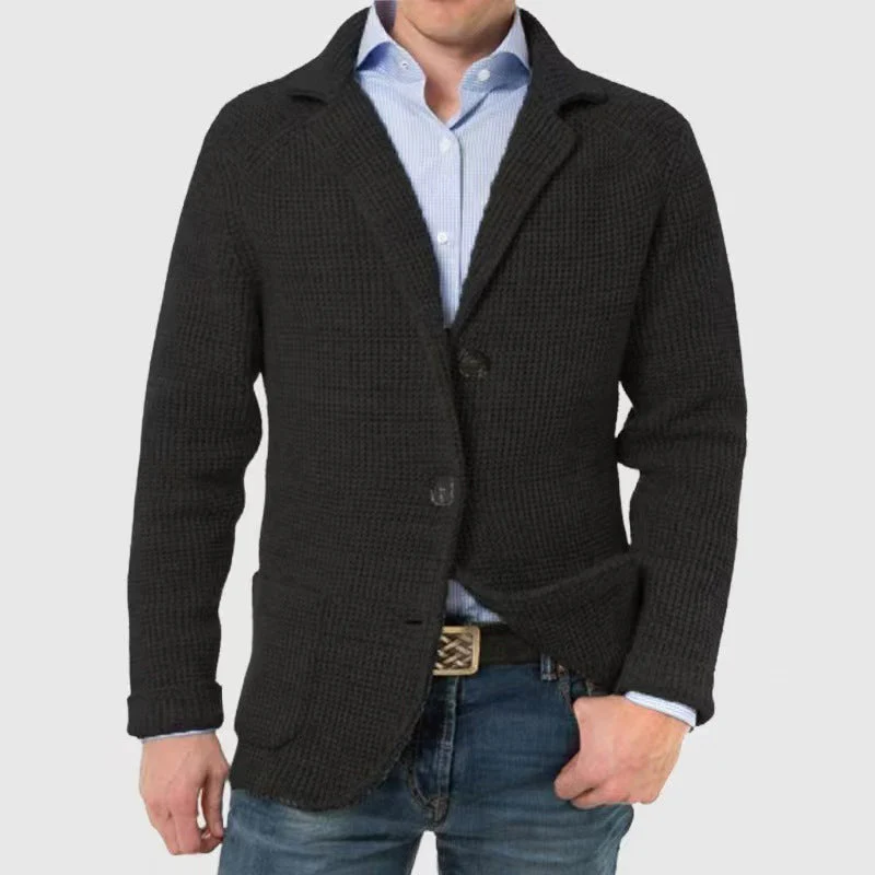 Oliver Regular Fit Cardigan | Collared Button Front Cardigan - Image 5