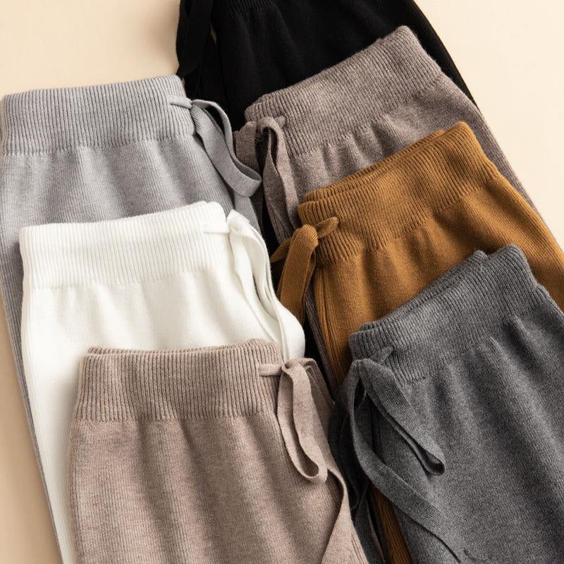 Olivia Relaxed Fit Wide-Leg Pants | Drawstring Waist Pants - Image 6