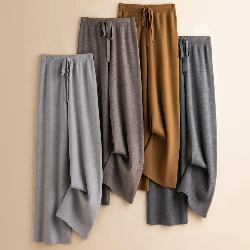 Olivia Relaxed Fit Wide-Leg Pants | Drawstring Waist Pants - Image 7