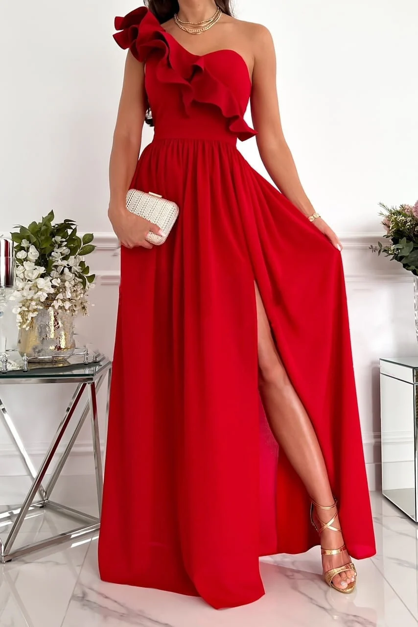 One shoulder maxi dress - Image 2