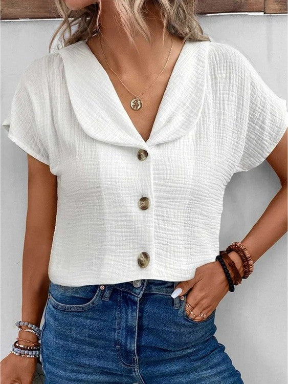Onni | Women's Blouse With V-Neck - Image 2