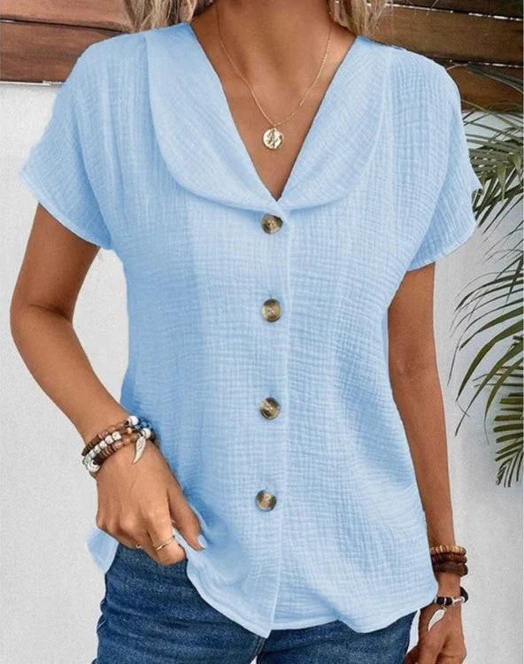 Onni | Women's Blouse With V-Neck - Image 4