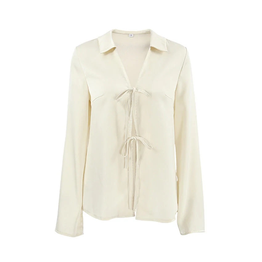 Onni | Satin blouse for beautiful women - Image 5