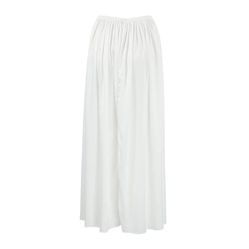 Onni | Trendy airy satin maxi skirt for women - Image 5
