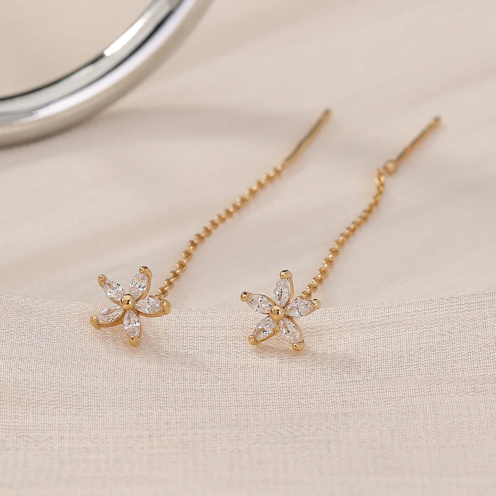 Opal | Graceful Pull-Trough Earrings - Image 2