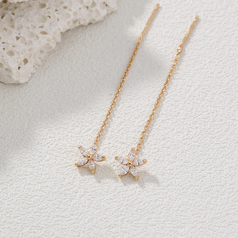 Opal | Graceful Pull-Trough Earrings - Image 4