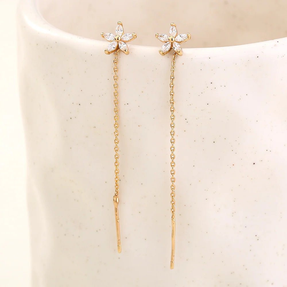 Opal | Graceful Pull-Trough Earrings - Image 5