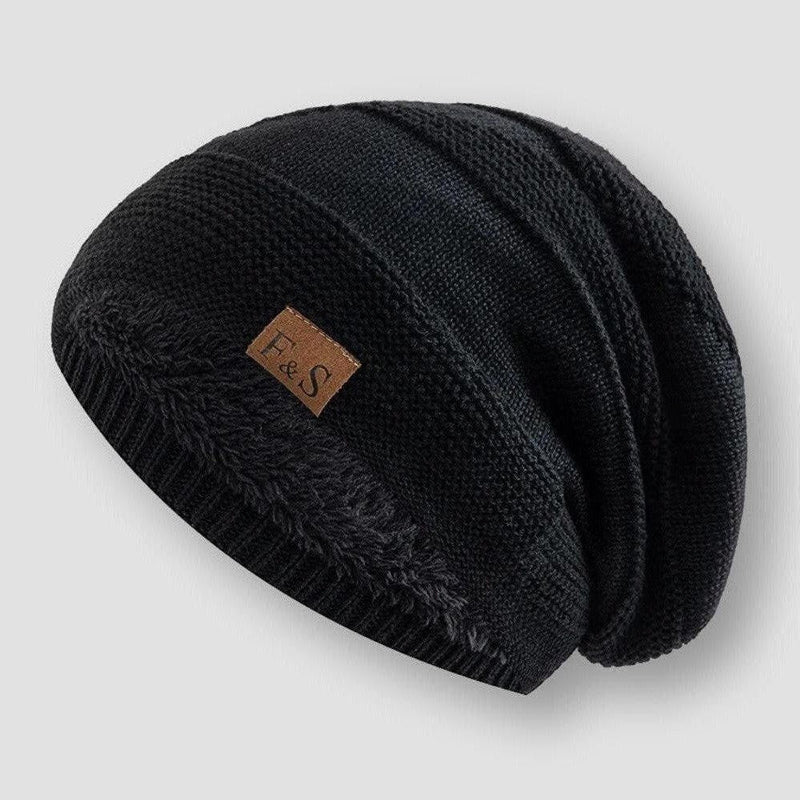 Oscar Ribbed Knit Beanie | Relaxed Fit Full Coverage Beanie - Image 3