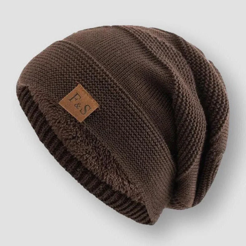 Oscar Ribbed Knit Beanie | Relaxed Fit Full Coverage Beanie - Image 4