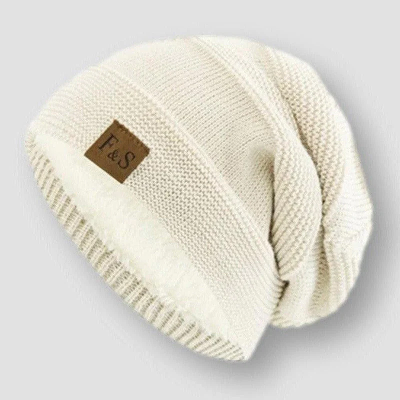Oscar Ribbed Knit Beanie | Relaxed Fit Full Coverage Beanie - Image 5