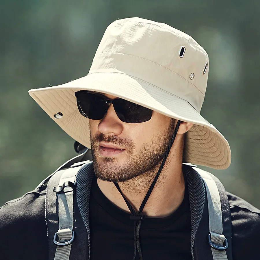 Oscar Wide Brim Bucket Hat | Chin Strap Solid Bucket Hat - Image 7