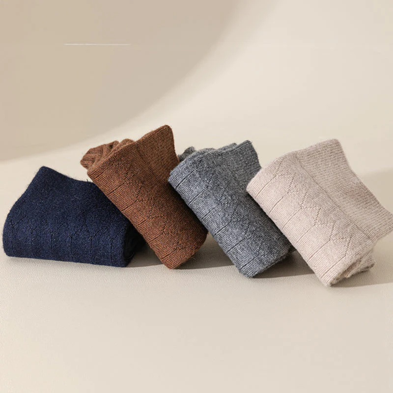 Oscar Wool-Blend Ribbed Crew Socks | Solid Crew Length Socks - Image 10