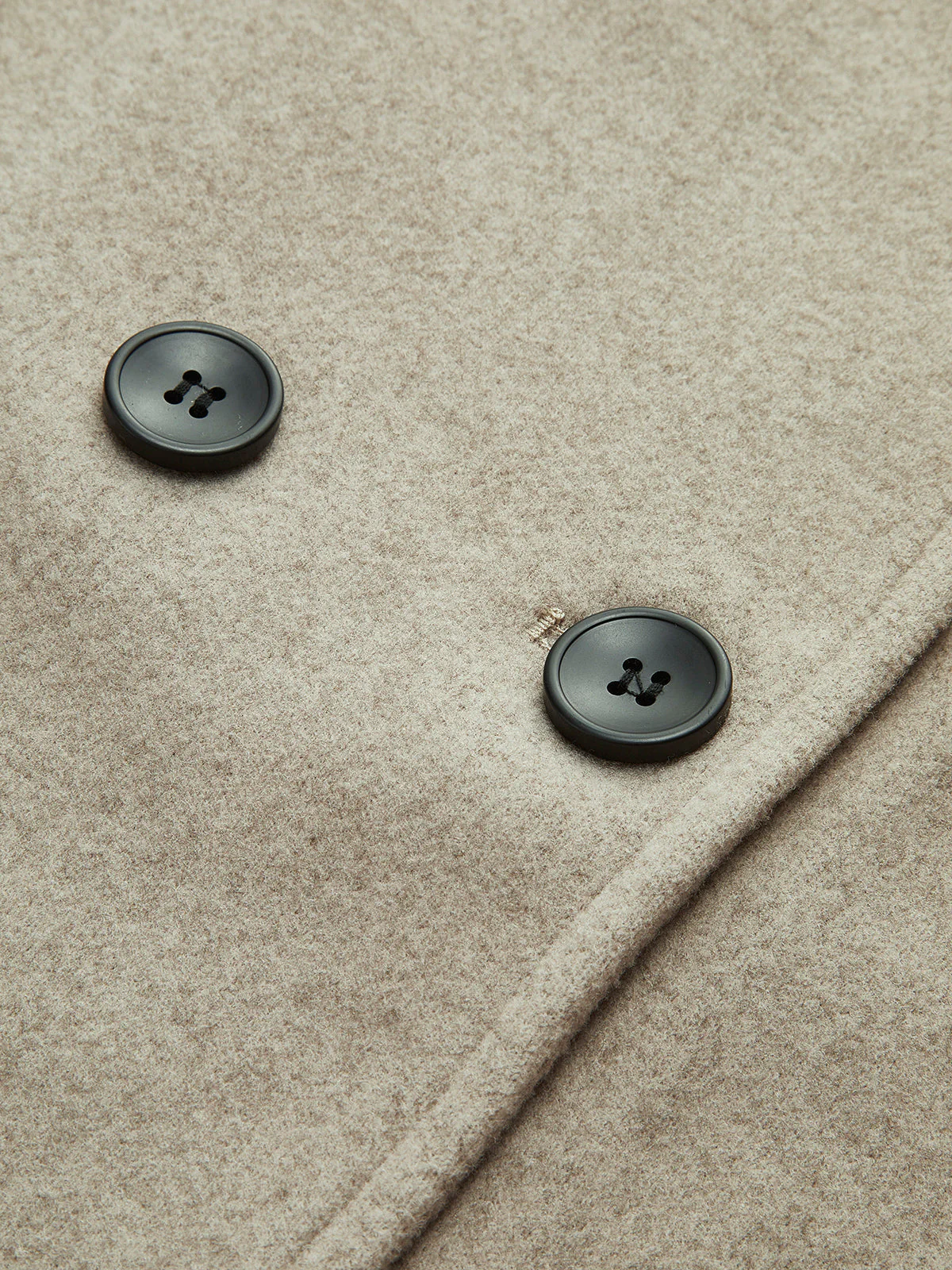 Oversized button-down jacket women - short beige jacket with modern fit - Image 13