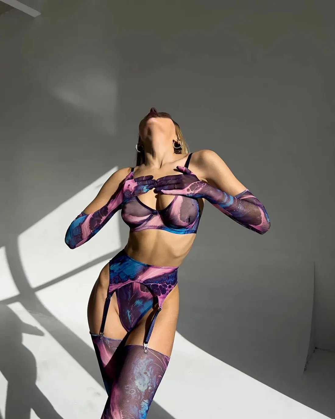 Poppy | 5-Piece Tie Dye Lingerie Set - Image 10