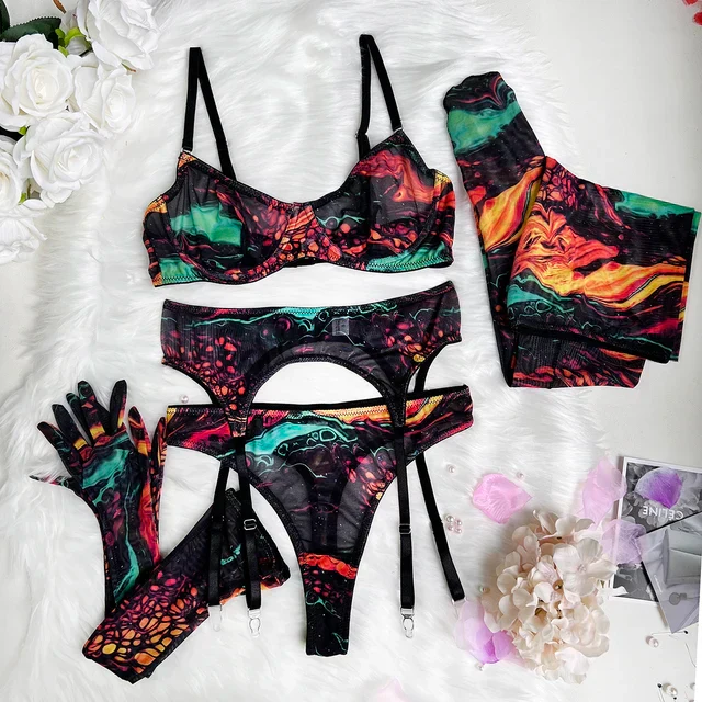 Poppy | 5-Piece Tie Dye Lingerie Set - Image 16