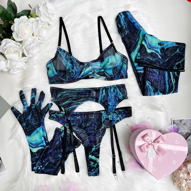 Poppy | 5-Piece Tie Dye Lingerie Set - Image 17