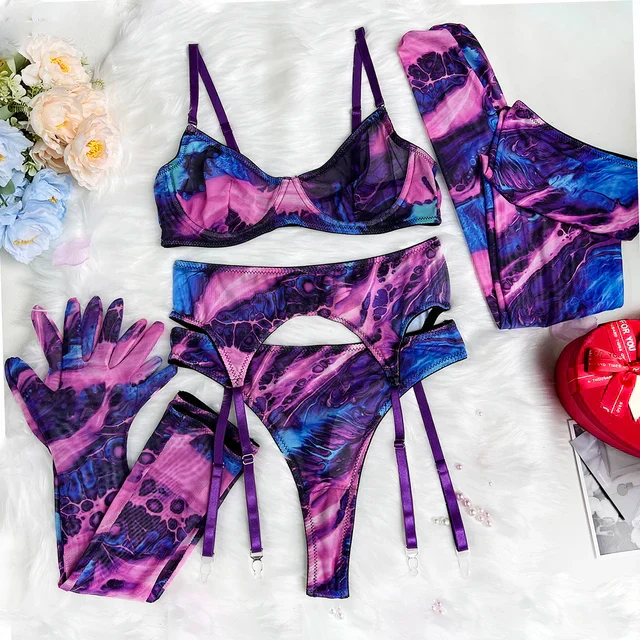 Poppy | 5-Piece Tie Dye Lingerie Set - Image 18