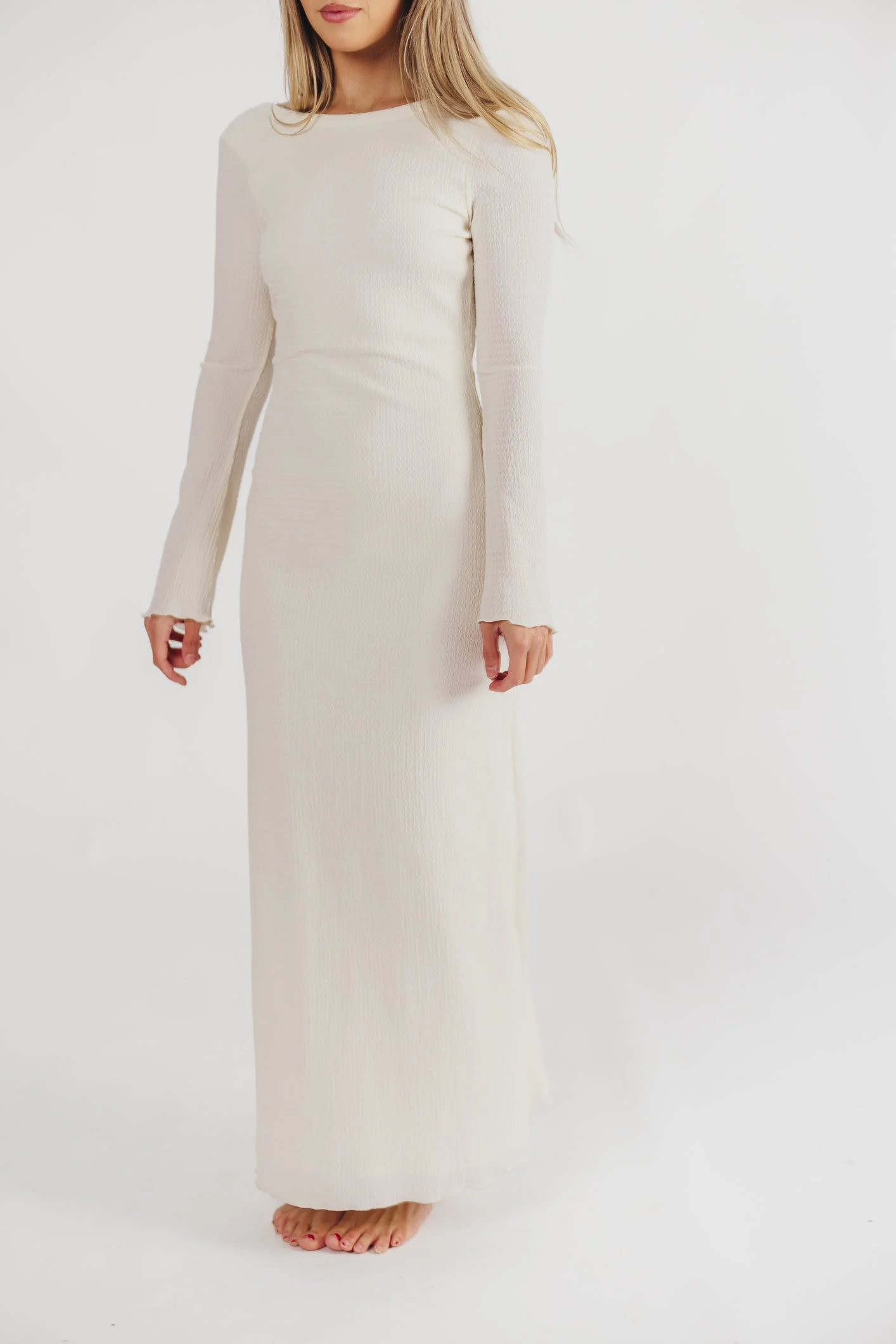 Poppy | Elegant Maxi Dress with Open Back - Image 4