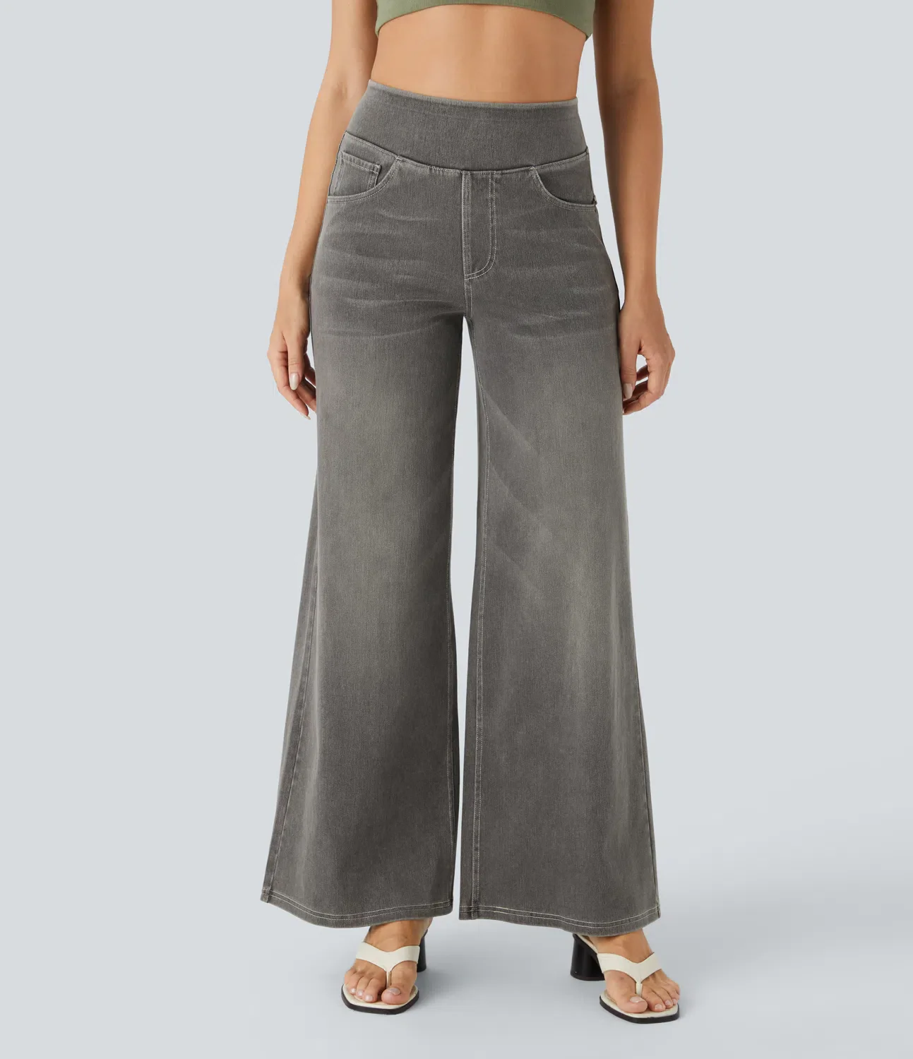 Relaxed Fit Stretch Knit Jeans - Image 15