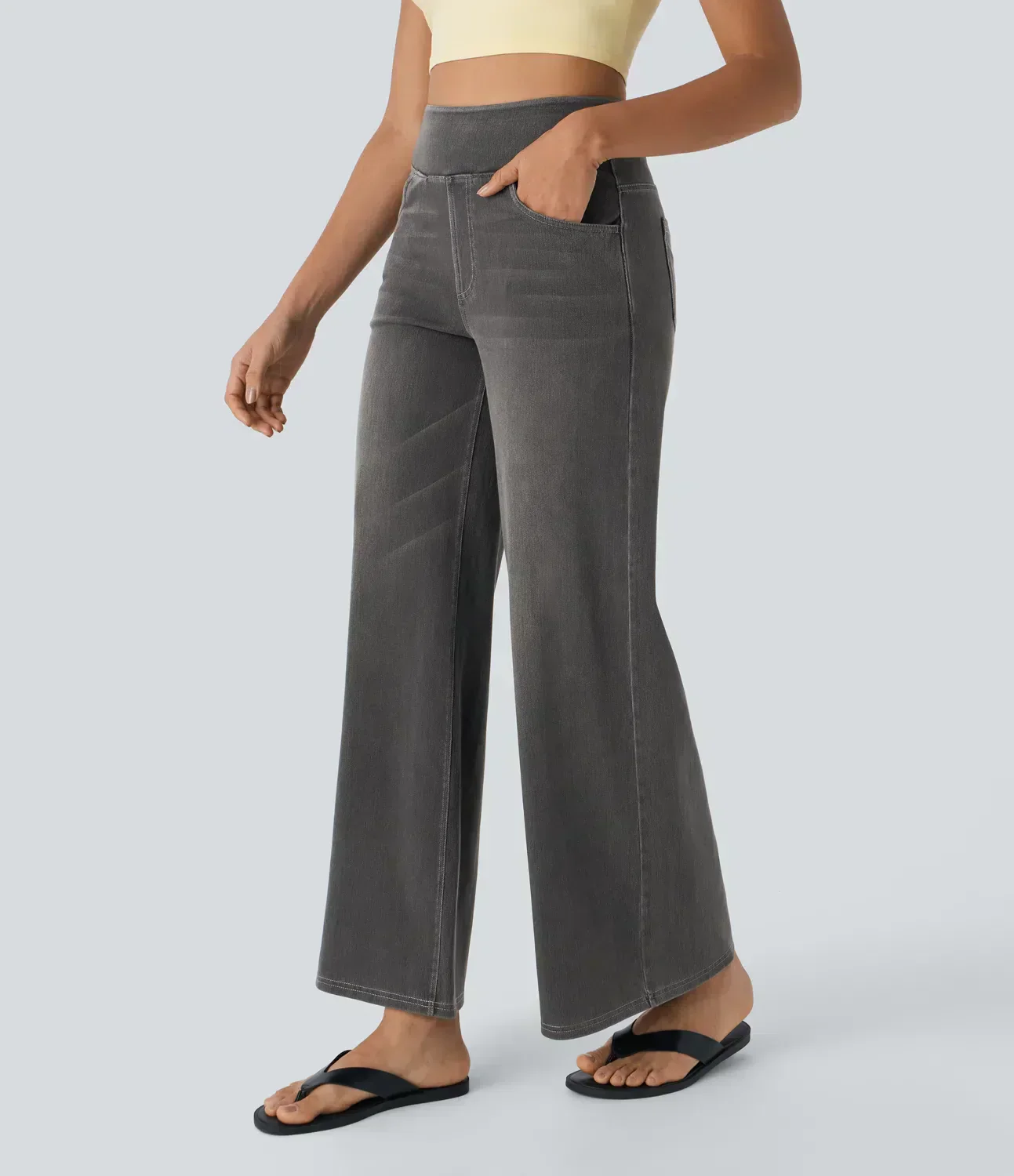 Relaxed Fit Stretch Knit Jeans - Image 16