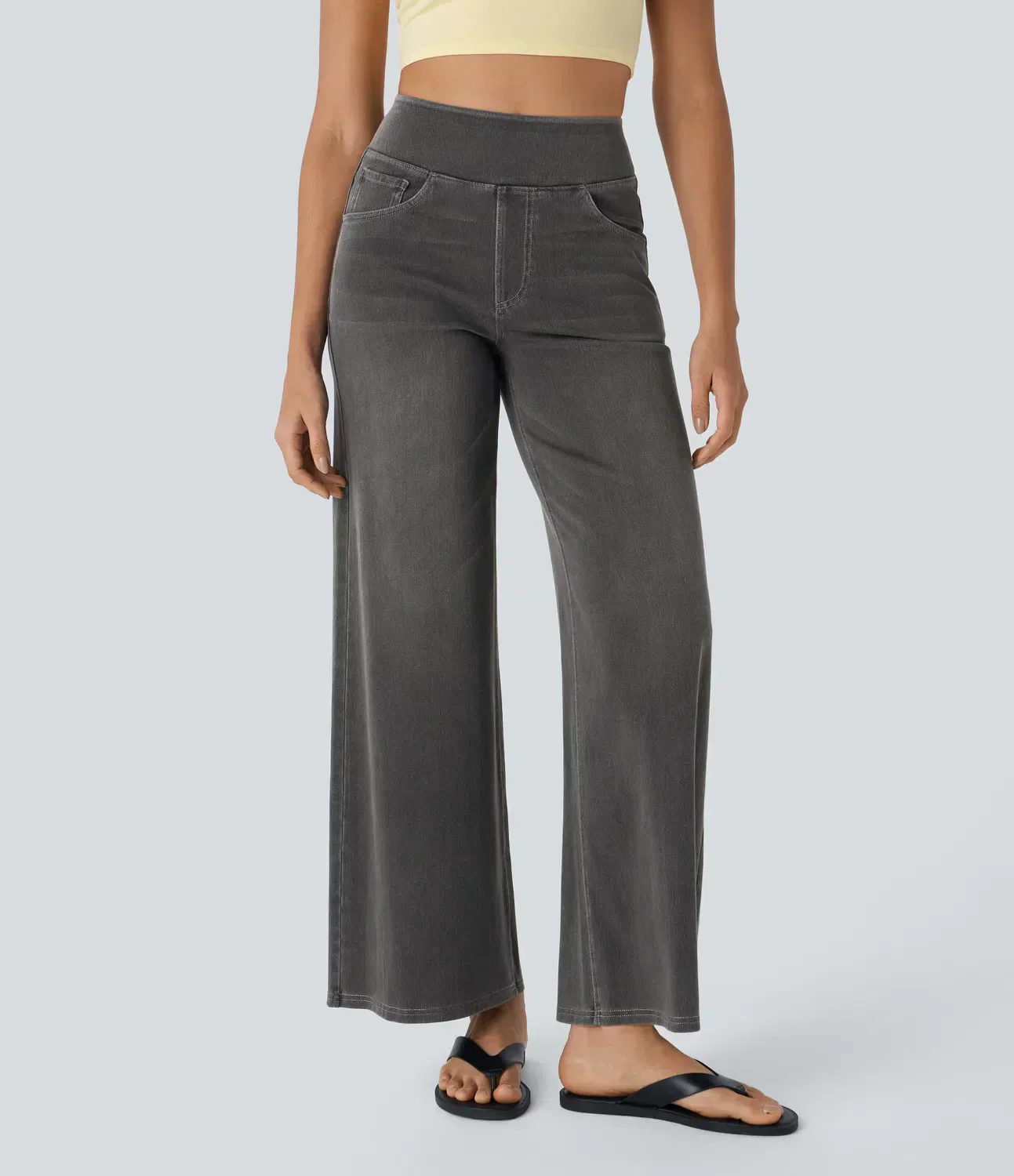 Relaxed Fit Stretch Knit Jeans - Image 3
