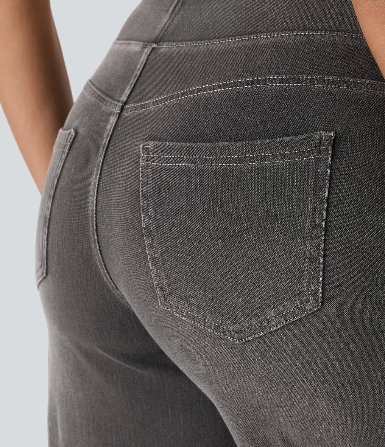 Relaxed Fit Stretch Knit Jeans - Image 6
