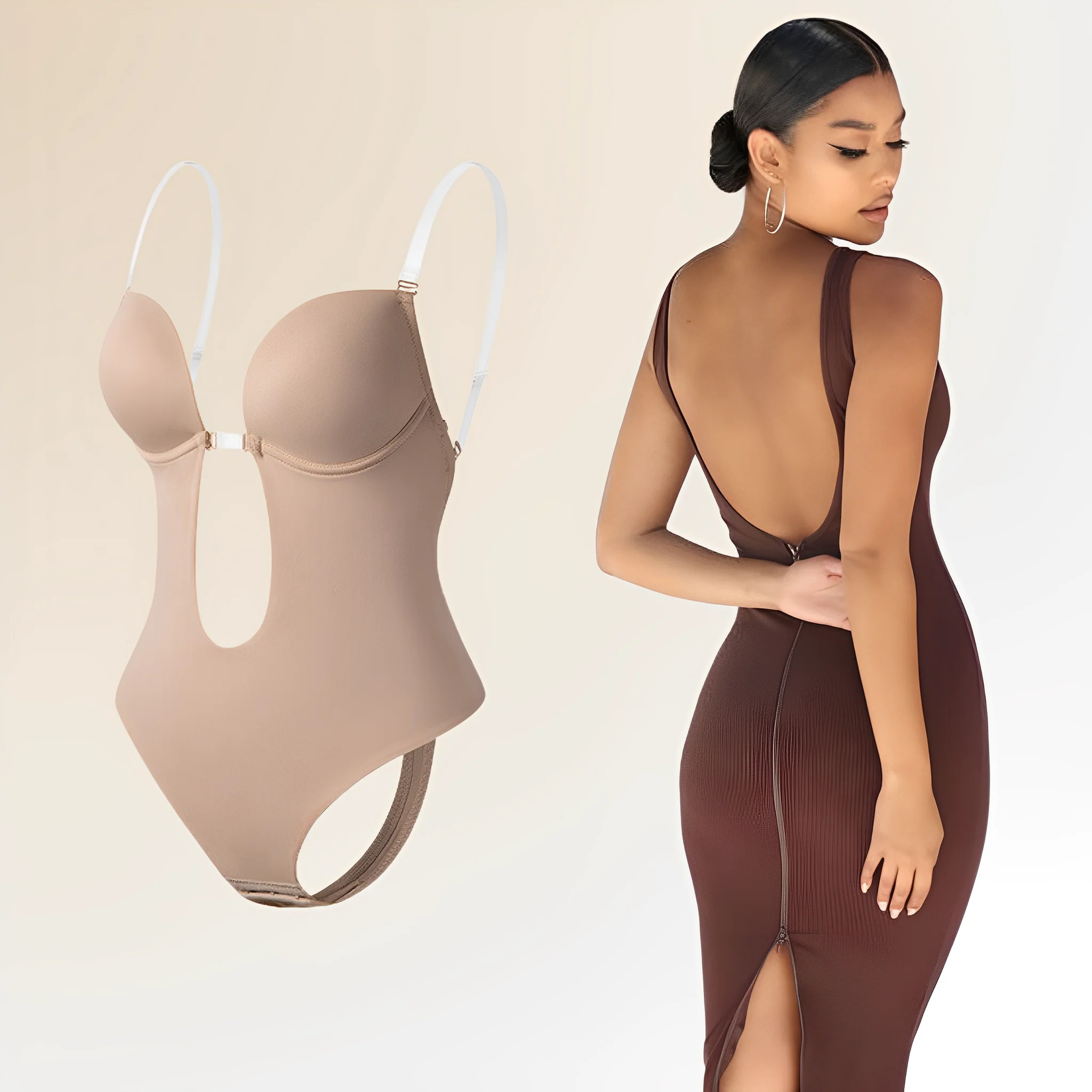 Rhea - Backless Body Bra for Women - Image 2