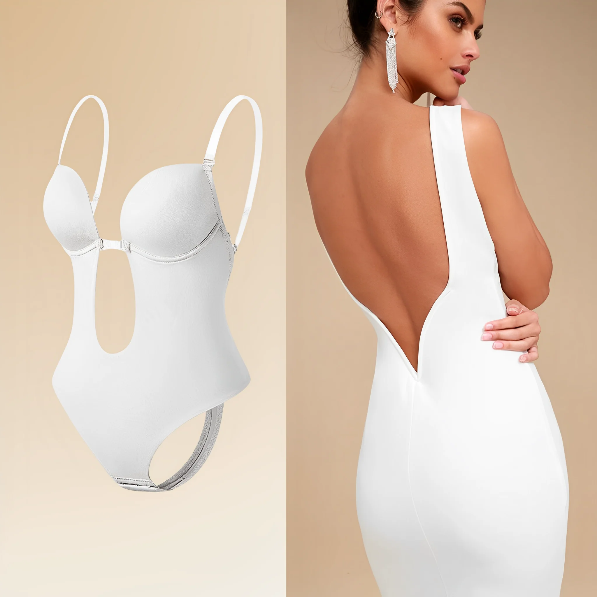 Rhea - Backless Body Bra for Women - Image 3
