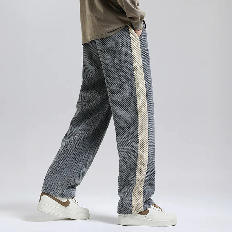 Rocco Relaxed Fit Lounge Pants | Striped Drawstring Waist Lounge Pants - Image 3