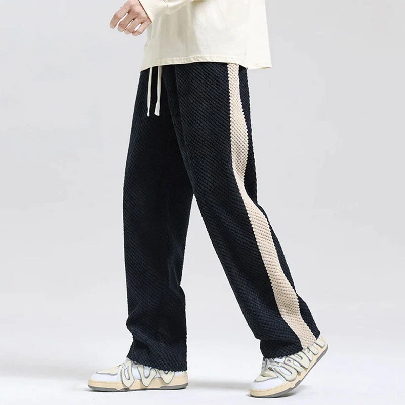 Rocco Relaxed Fit Lounge Pants | Striped Drawstring Waist Lounge Pants - Image 4