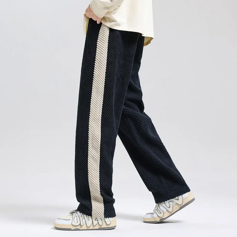 Rocco Relaxed Fit Lounge Pants | Striped Drawstring Waist Lounge Pants - Image 6