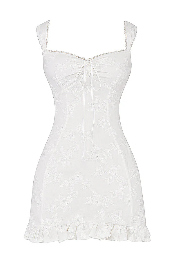 Romantic Embroidered Mini-dress - Image 7