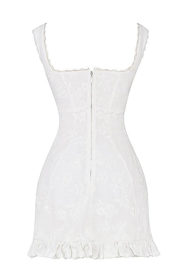 Romantic Embroidered Mini-dress - Image 8
