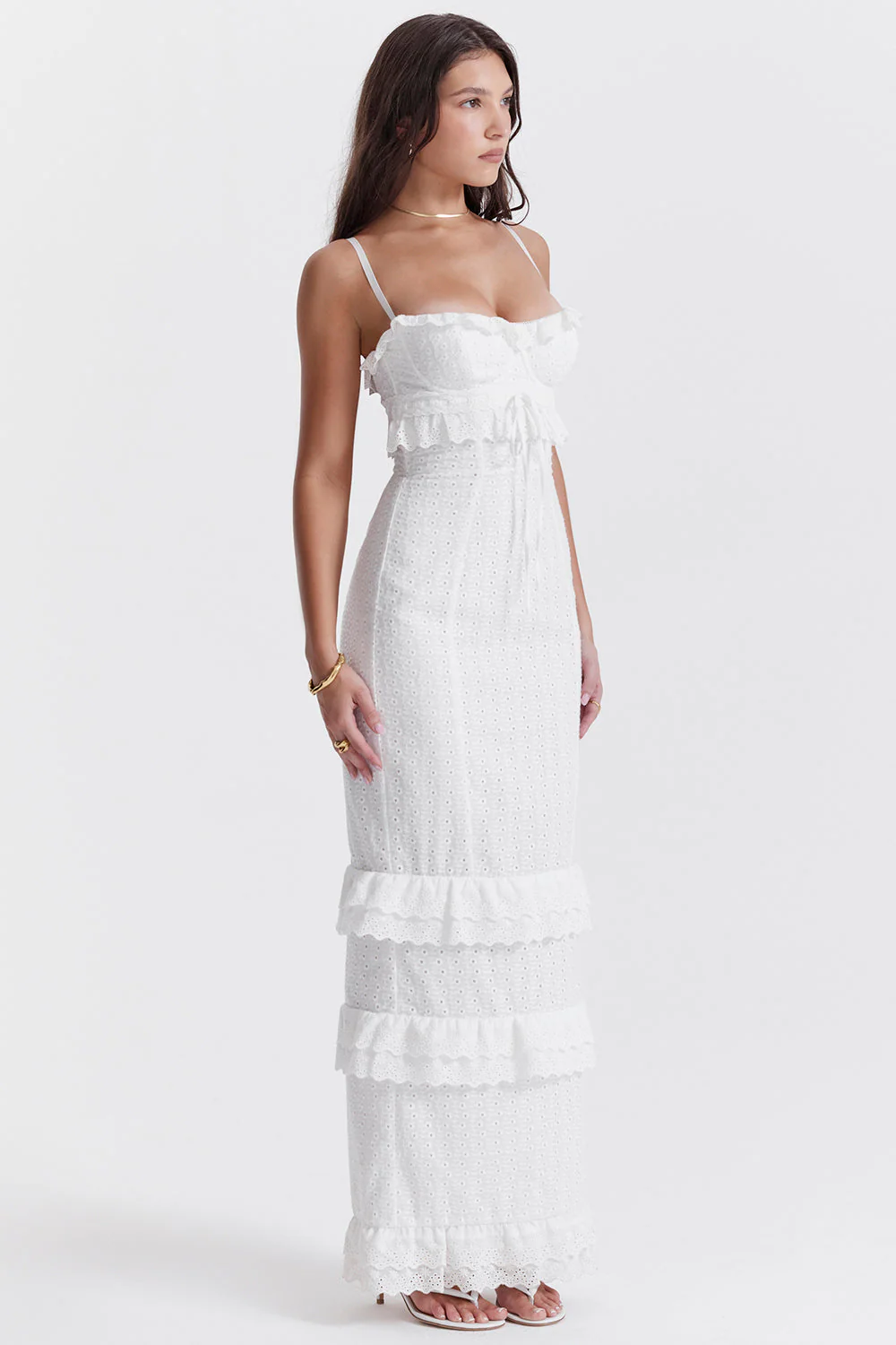 Romantic Embroidered Maxi-dress - Image 3