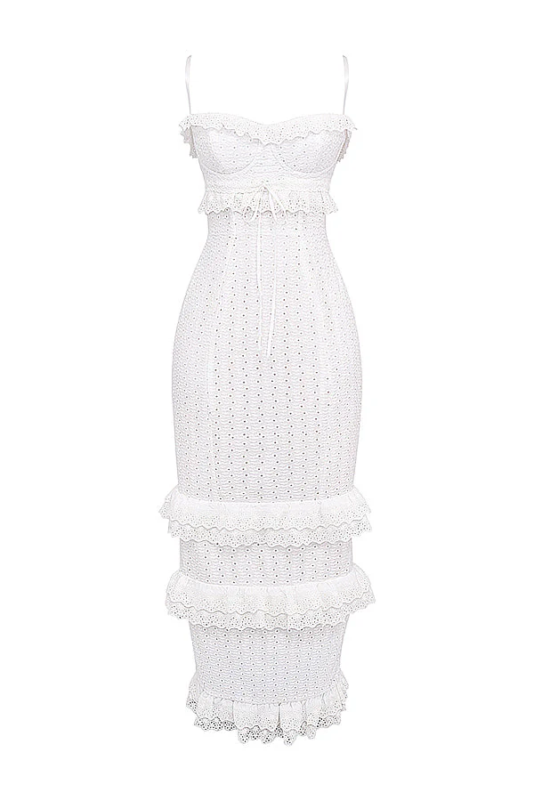 Romantic Embroidered Maxi-dress - Image 6